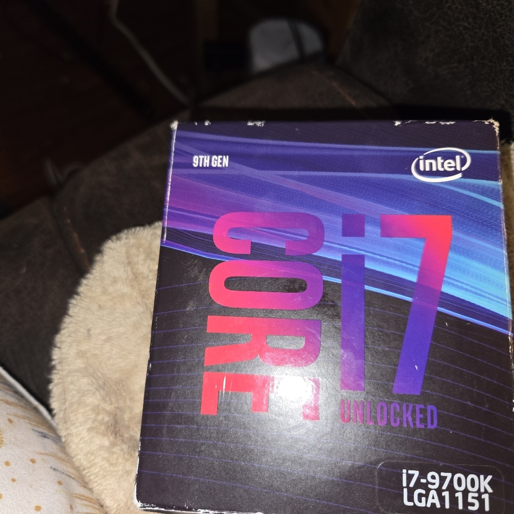 Intel i7-9700K Unlocked Processor - Black and Purple